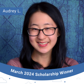 March 2024 Scholarship Winner Instagram Post- Audrey L.