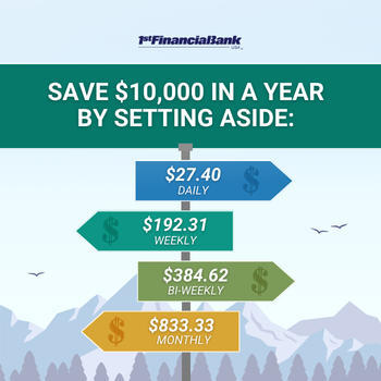 How to Save $10,000 in a Year Insta 2026 (350 x 350 px)