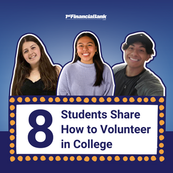 8 Students Share How to Volunteer in College 1FBUSA Insta Post