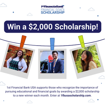 Enter to win a scholarship 1FBUSA post
