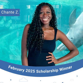 February 2025 Scholarship Winner Instagram Post- Chante 350