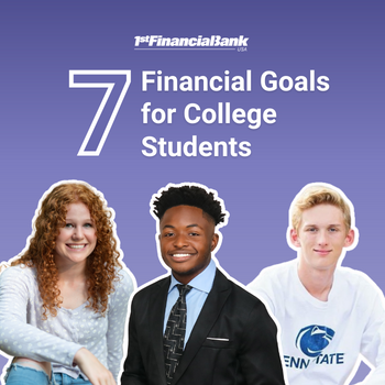 Financial Goals Examples for Students in College 1FBUSA IG Post