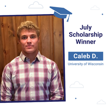 July 2022 Scholarship Winner Instagram Post- Caleb D.