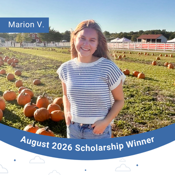 August 2026 Scholarship Winner Instagram Post