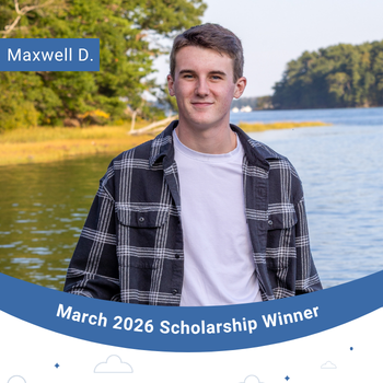 March 2026 Scholarship Winner Instagram Post- Maxwell